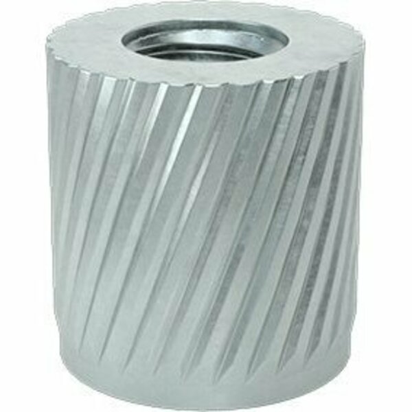 Bsc Preferred Press-Fit Insert for Soft Metal Zinc-Plated Steel 3/8-16 Thread Size 97191A270